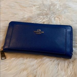 Royal blue coach wallet